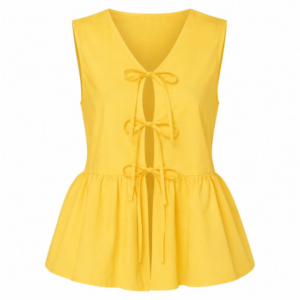 Blusa Peplum Aurora Amarilla