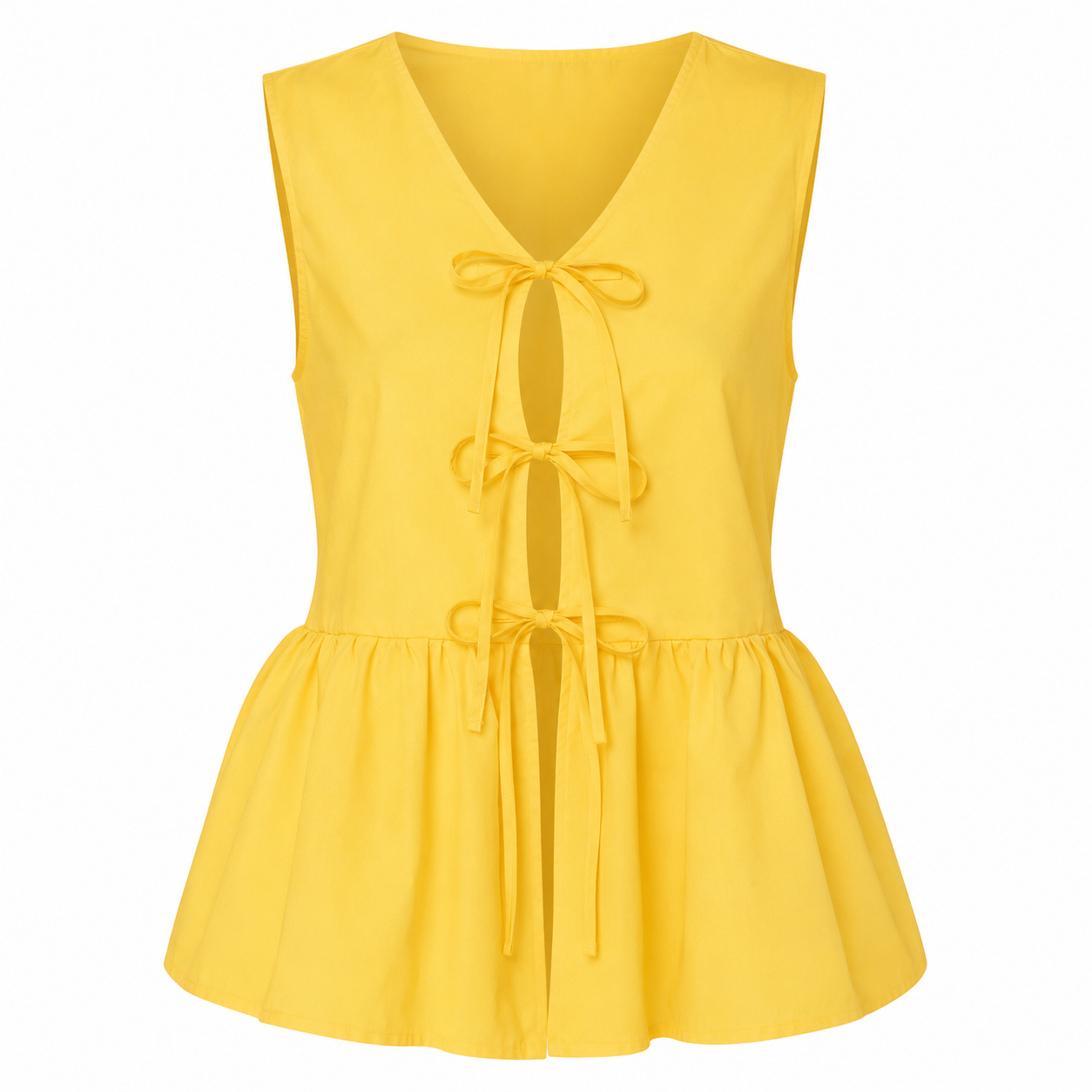 Blusa Peplum Aurora Amarilla